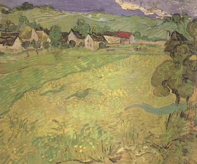 Vincent Van Gogh View of Vesseots near Auvers (nn04)